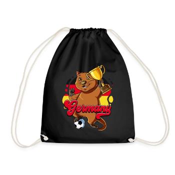 Germany Football - Drawstring Bag - black - Front
