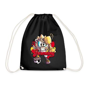 Germany Football - Drawstring Bag - black - Front