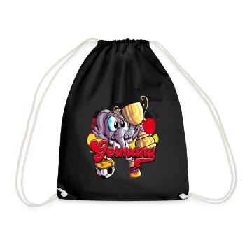 Germany Football - Drawstring Bag - black - Front