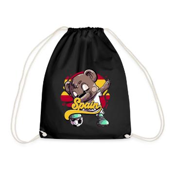Spanien Fußball - Turnbeutel - Schwarz - Vorne