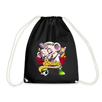 Spanien Fußball - Turnbeutel - Schwarz - Vorne
