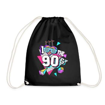 Les années 90 J’aime les années 90 - Sac de sport léger - noir - Devant