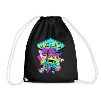 Retour des années 90 aux années 90 - Sac de sport léger - noir - Devant