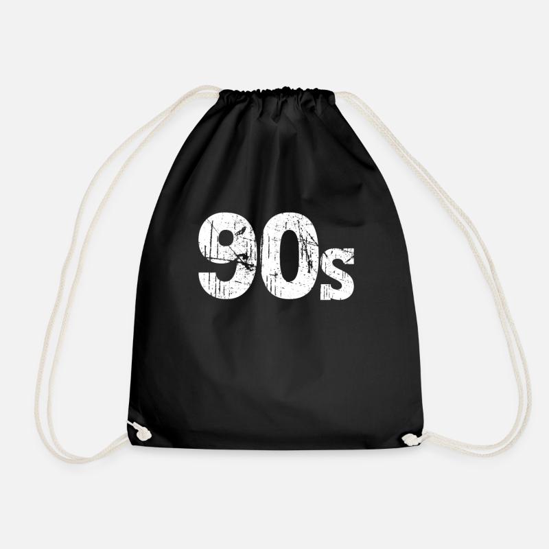 90er Jahre 90s - Turnbeutel - Schwarz