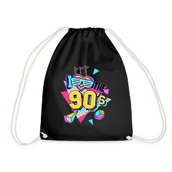 Les années 90 J’aime les années 90 - Sac de sport léger - noir - Devant