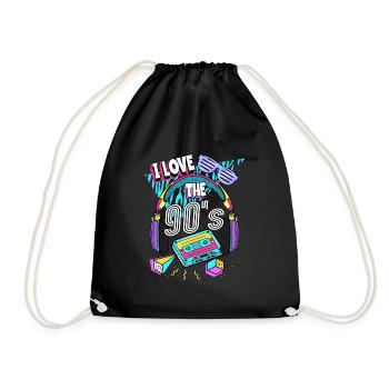 Les années 90 J’aime les années 90 - Sac de sport léger - noir - Devant