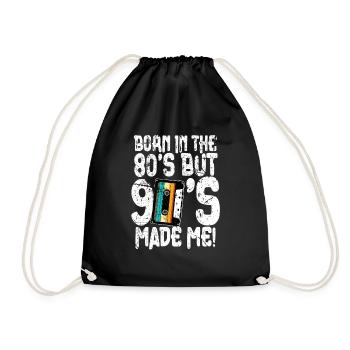 80s Born In The 80s - Drawstring Bag - black - Front