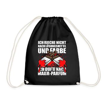 Maler - Turnbeutel - Schwarz - Vorne