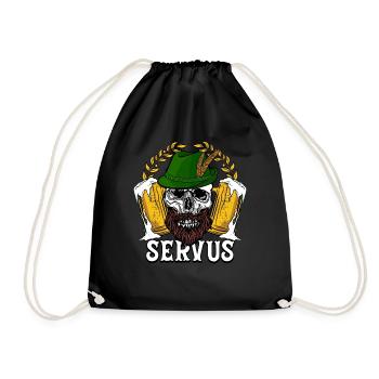 Servus - Turnbeutel - Schwarz - Vorne