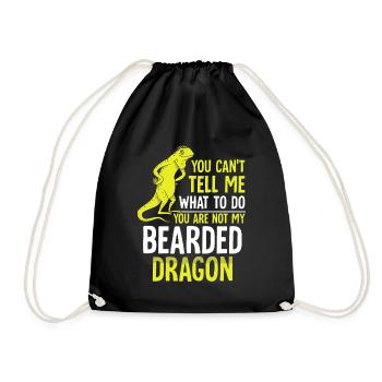 do you are not my Bearded Dragon - Turnbeutel - Schwarz - Vorne
