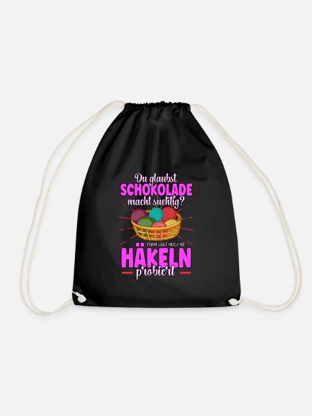 Häkeln - Turnbeutel - Schwarz