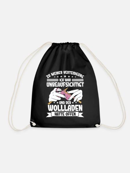 Häkeln - Turnbeutel - Schwarz