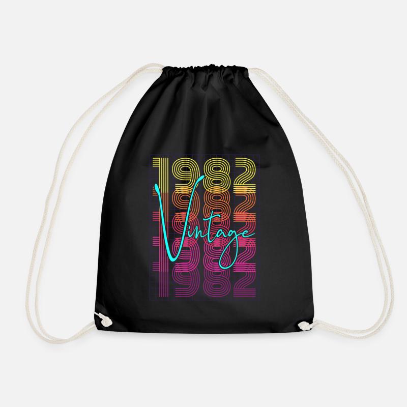 1982 Geburtstag - Turnbeutel - Schwarz