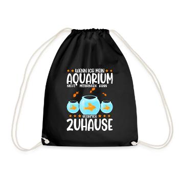 Aquarianer - Turnbeutel - Schwarz - Vorne