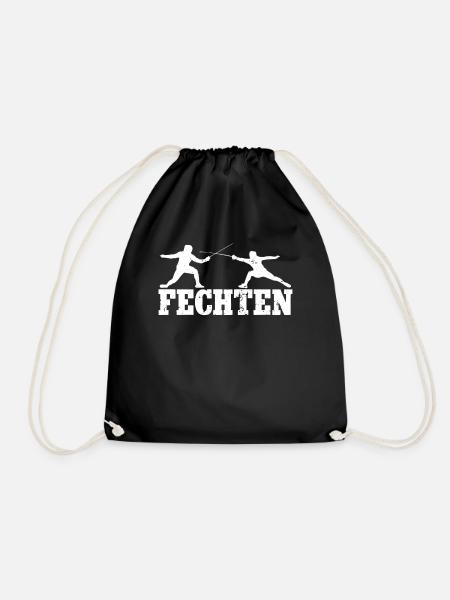 Fechten - Turnbeutel - Schwarz