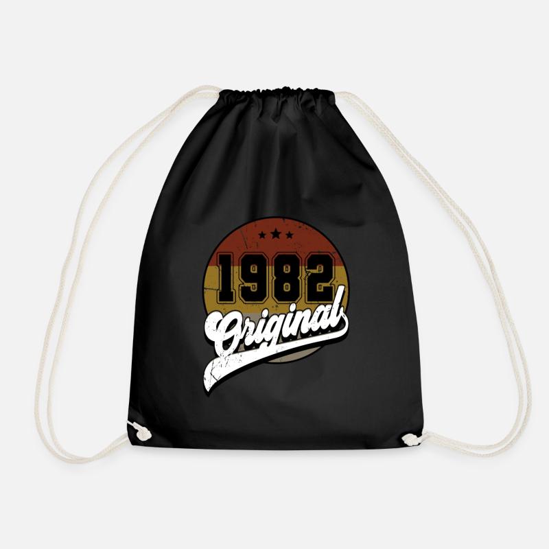 1982 Geburtstag - Turnbeutel - Schwarz