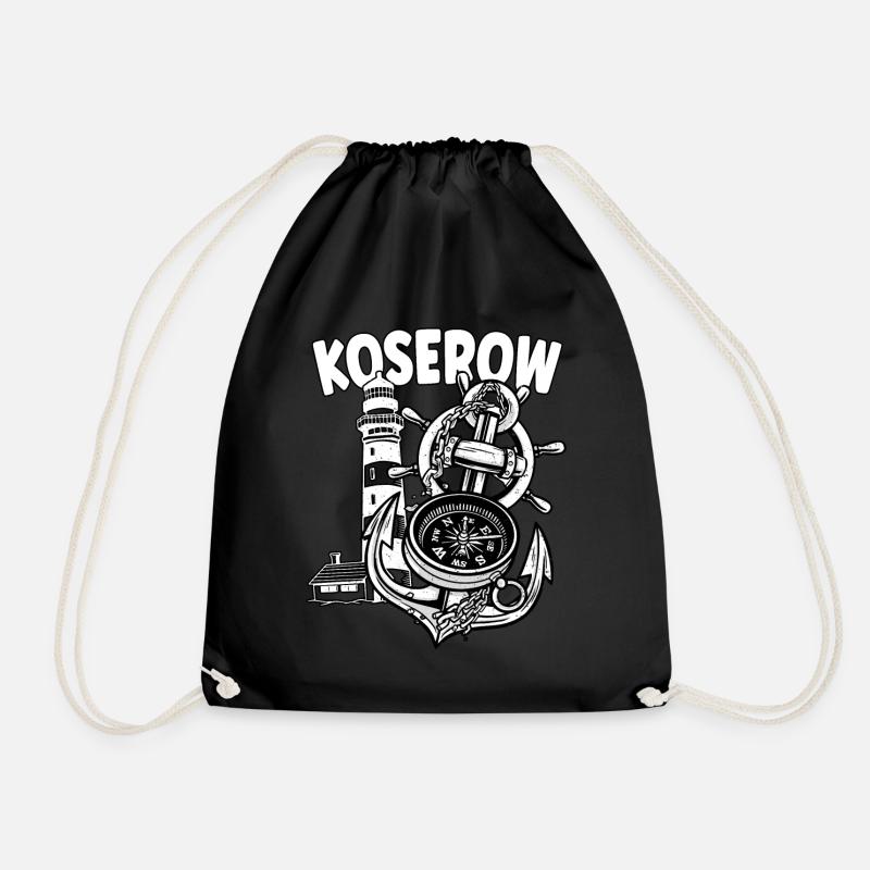 Koserow - Turnbeutel - Schwarz