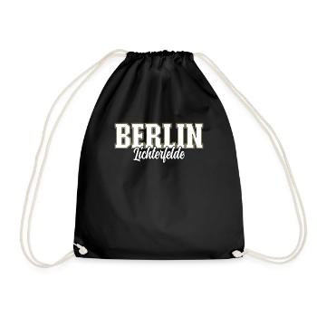 Berlin Lichterfelde - Turnbeutel - Schwarz - Vorne