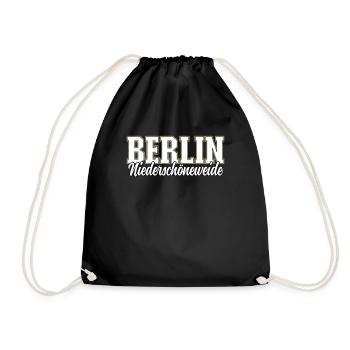 Berlin Niederschöneweide - Turnbeutel - Schwarz - Vorne