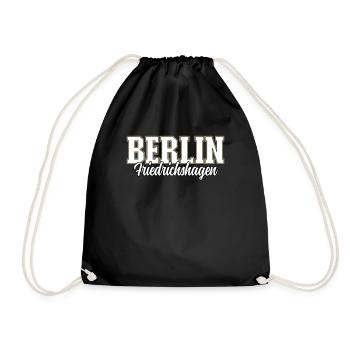 Berlin Friedrichshagen - Turnbeutel - Schwarz - Vorne