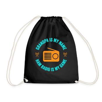 Ham Radio Is My Game - Turnbeutel - Schwarz - Vorne
