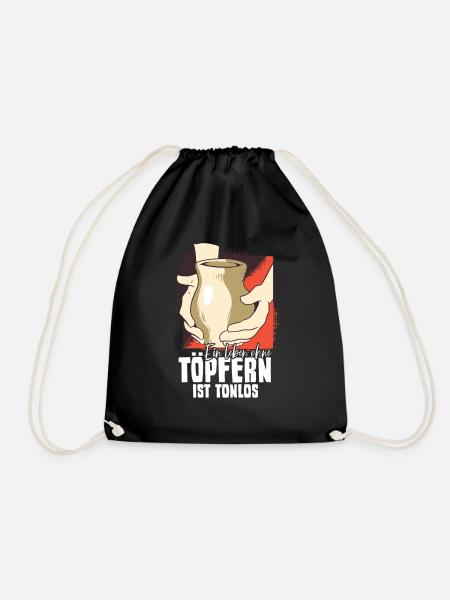 Töpfern - Turnbeutel - Schwarz