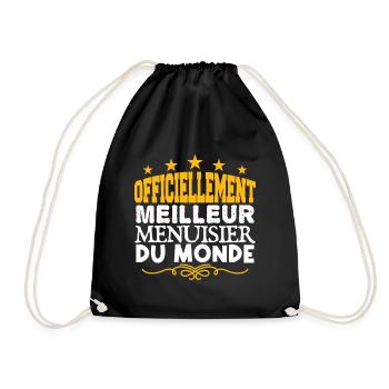 Menuisier | meilleur Menuisier | légende Menuisier - Sac de sport léger - noir - Devant
