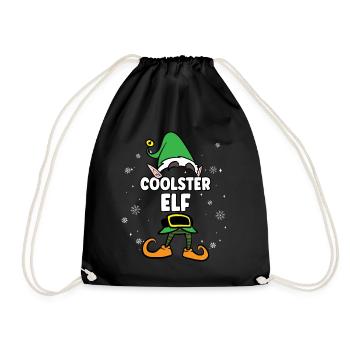 Coolster Elf Partnerlook Weihnachten - Turnbeutel - Schwarz - Vorne
