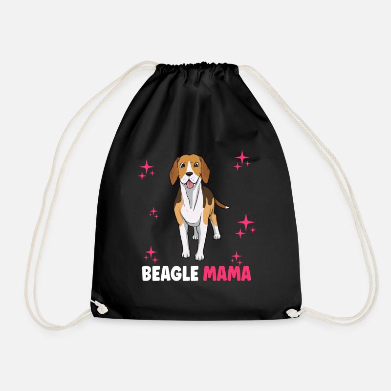 Beagle Mama - Turnbeutel - Schwarz