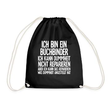 Buchbinder - Turnbeutel - Schwarz - Vorne