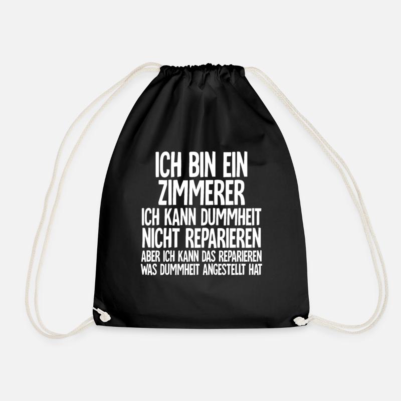 Zimmerer - Turnbeutel - Schwarz