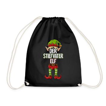 Stiefvater Elf Partnerlook Weihnachten - Turnbeutel - Schwarz - Vorne