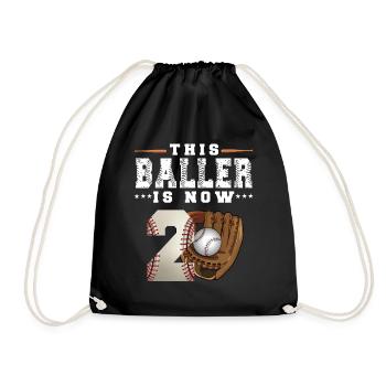 Ce Baller est maintenant 2 Baseball 2nd Birthday - Sac de sport léger - noir - Devant
