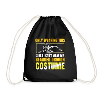 since i can't wear my Bearded Dragon costume - Turnbeutel - Schwarz - Vorne