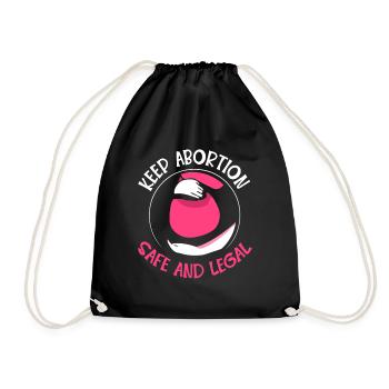 keep abortion safe and legal - Turnbeutel - Schwarz - Vorne