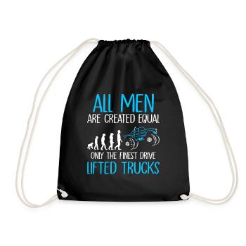 all women are created drive lifted trucks - Turnbeutel - Schwarz - Vorne