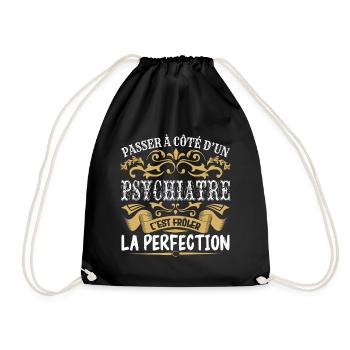 Le Meilleur Psychiatre | Psychiatre à la perfectio - Sac de sport léger - noir - Devant