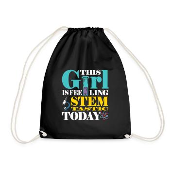 This girl is feeling stemtastic today - Turnbeutel - Schwarz - Vorne