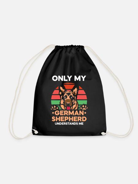 Deutscher Schäferhund - Turnbeutel - Schwarz