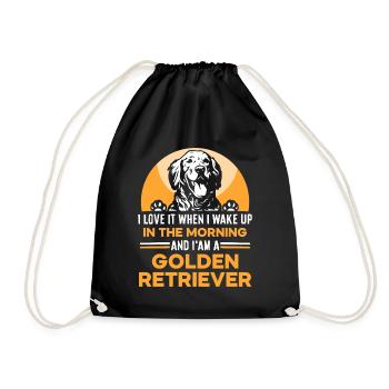 I'am a Golden retriever - Turnbeutel - Schwarz - Vorne