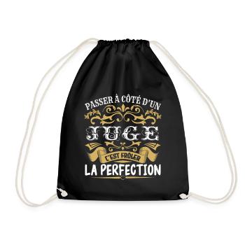 Le Meilleur Juge | Juge à la perfection - Sac de sport léger - noir - Devant