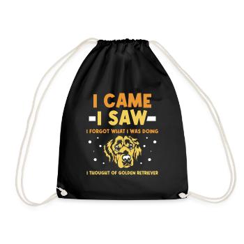 I thought of Golden retriever - Turnbeutel - Schwarz - Vorne