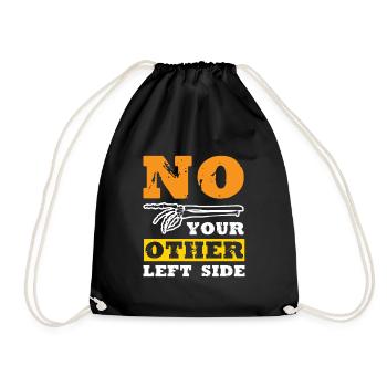 No your other left side - Turnbeutel - Schwarz - Vorne