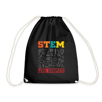 STEM - Level Complete - Turnbeutel - Schwarz - Vorne
