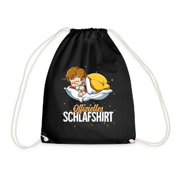 Offizielles Schlafshirt Junge - Turnbeutel - Schwarz - Vorne