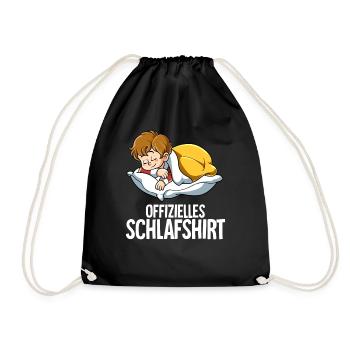 Offizielles Schlafshirt Junge - Turnbeutel - Schwarz - Vorne