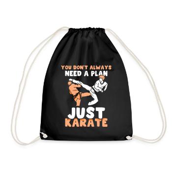 I Just Really Like Karate OK? - Turnbeutel - Schwarz - Vorne