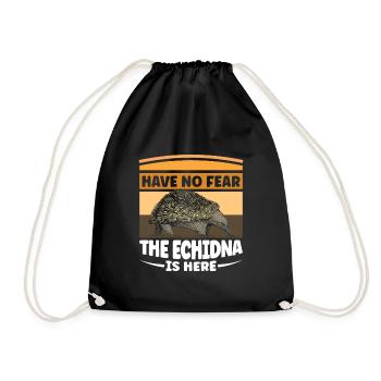 Have no fear the Echidna is here - Turnbeutel - Schwarz - Vorne