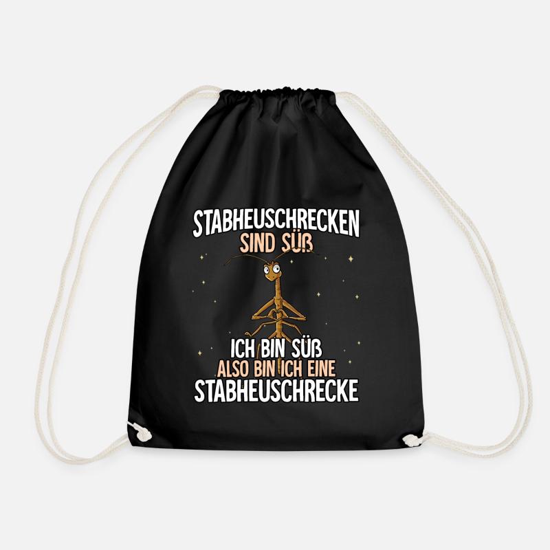 Stabheuschrecken Sind Süß Stabheuschrecke - Turnbeutel - Schwarz