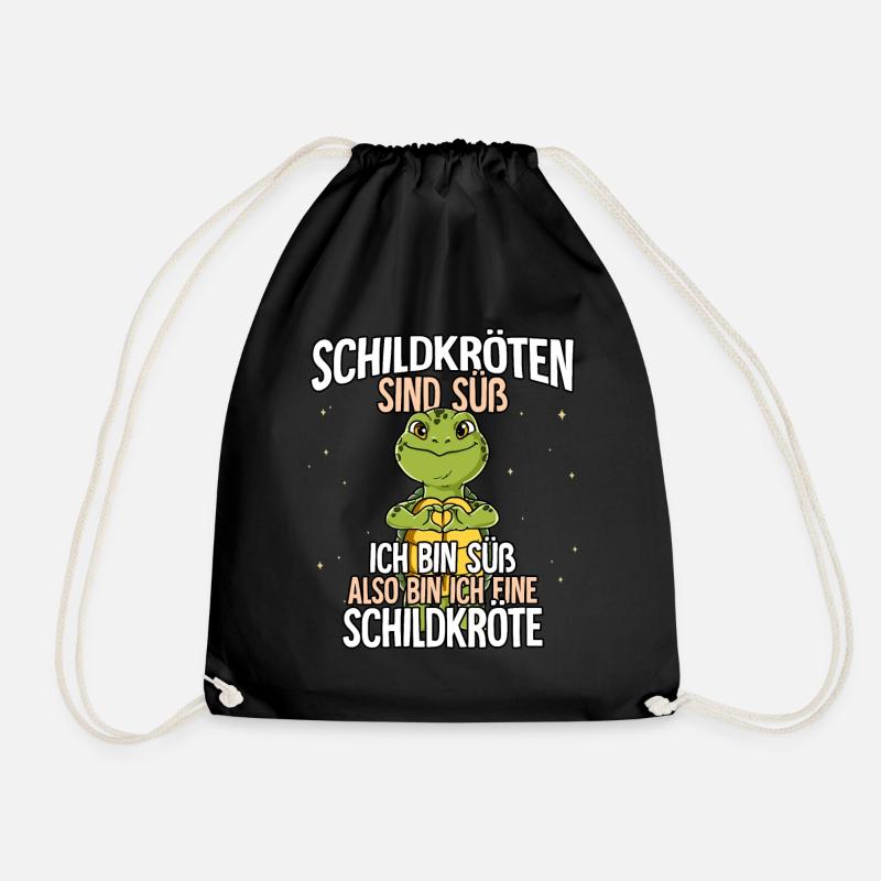 Schildkröten Sind Süß Schildkröte - Turnbeutel - Schwarz